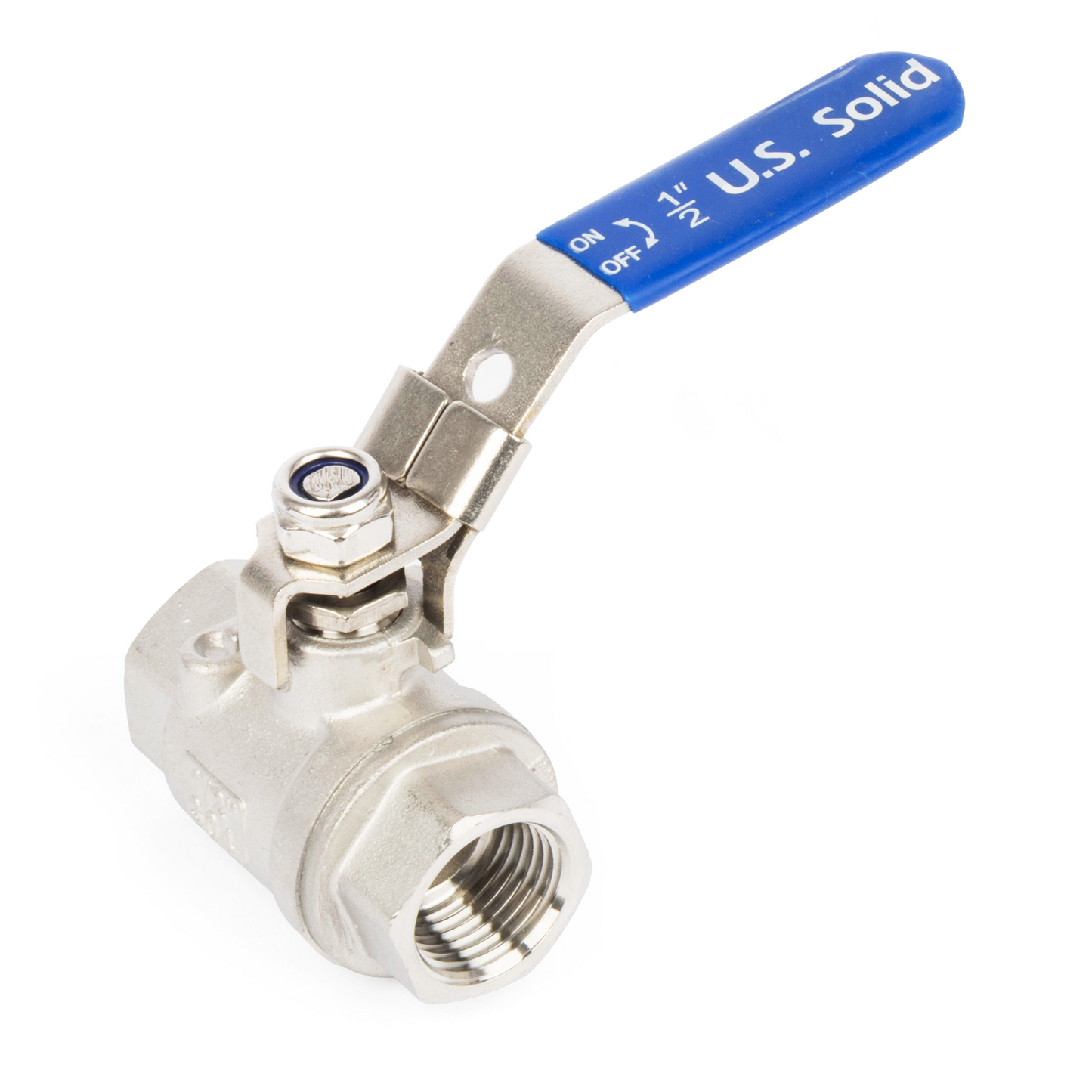 1/2" Lockable Ball Valve – Female x Female Stainless Steel Heavy Duty, 1000WOG, Full Port with Locking Device