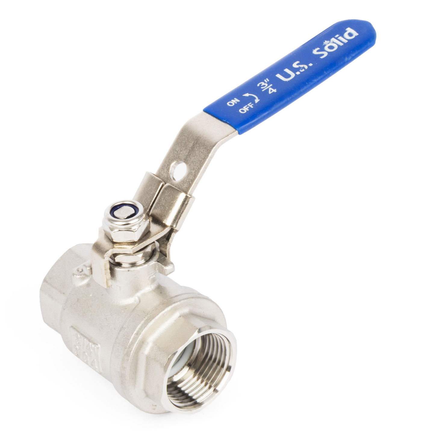 3/4" Lockable Ball Valve – Female x Female Stainless Steel Heavy Duty, 1000WOG, Full Port with Locking Device