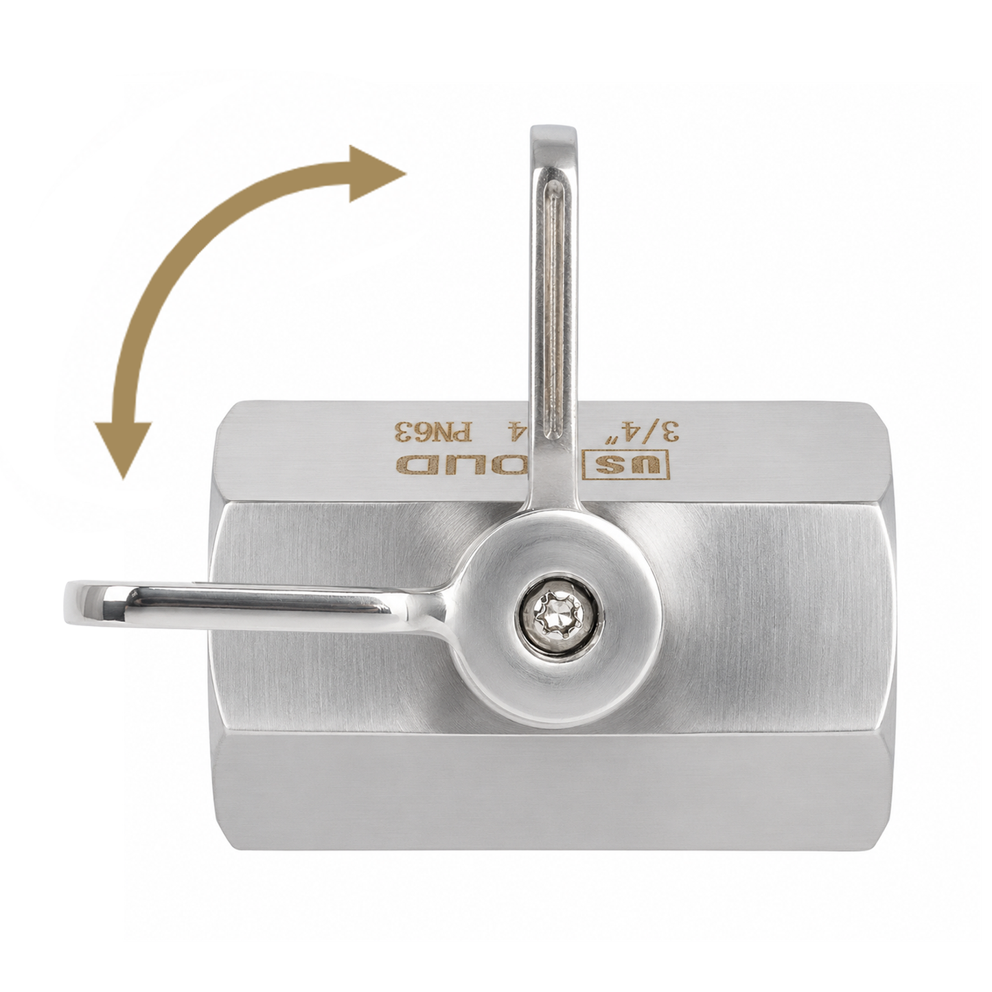3/4" Mini Ball Valve 304 Stainless Steel Female Thread 2PCS