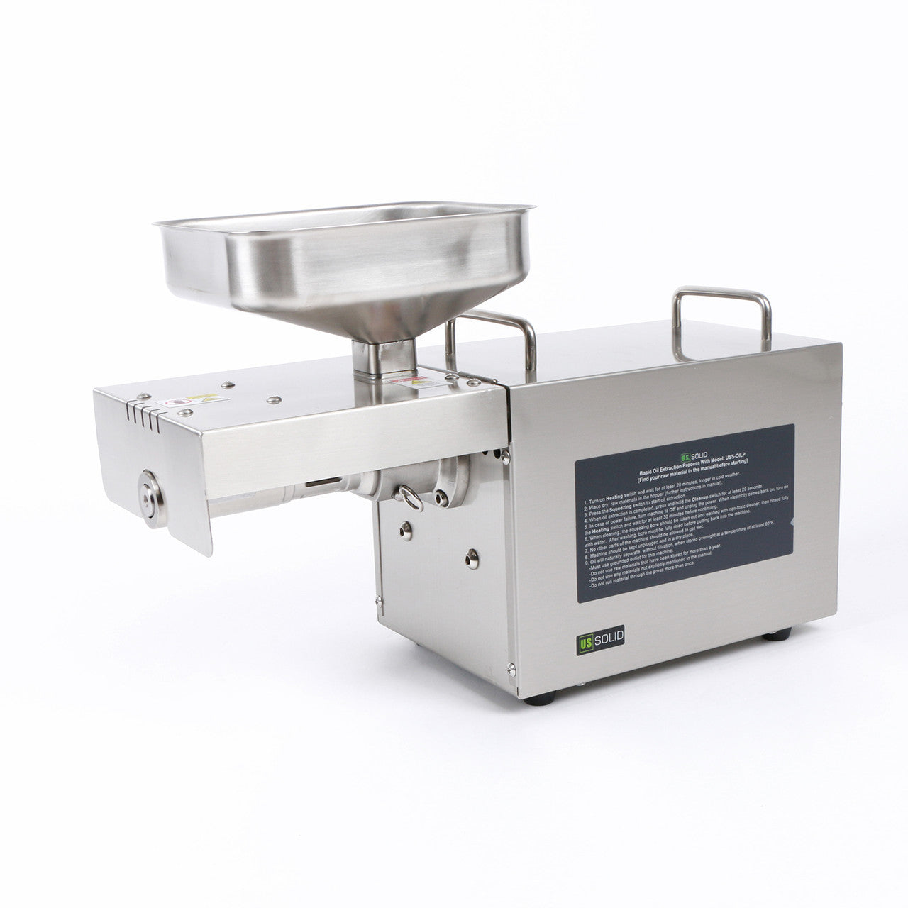 Máquina de extracción de aceite de semillas en frío y caliente de