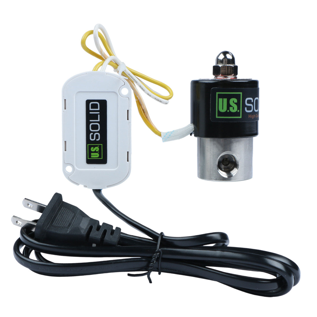 1/4" Smart Solenoid Valve - WiFi APP-Controlled Stainless Steel Solenoid Valve, 110V AC, Viton Seal, Normally Closed