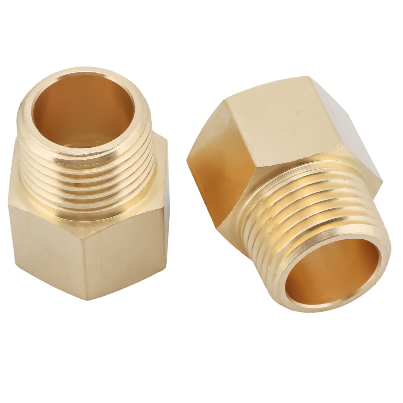 2 Piezas Adaptador De Latón M12 X 1 Hembra A 1/4 BSP Macho - Para Conexiones De Tuberías De Agua Y Aire