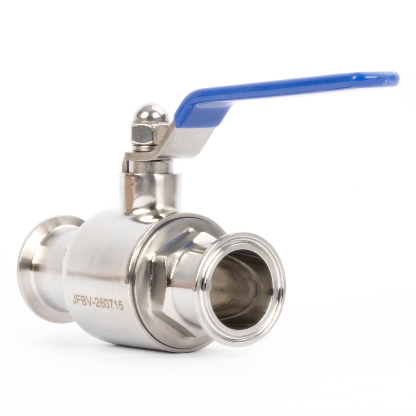 1-1/2" Tri Clamp Ball Valve 304 Stainless Steel (1-1/2" Tube OD) with 2 Silicone Gaskets