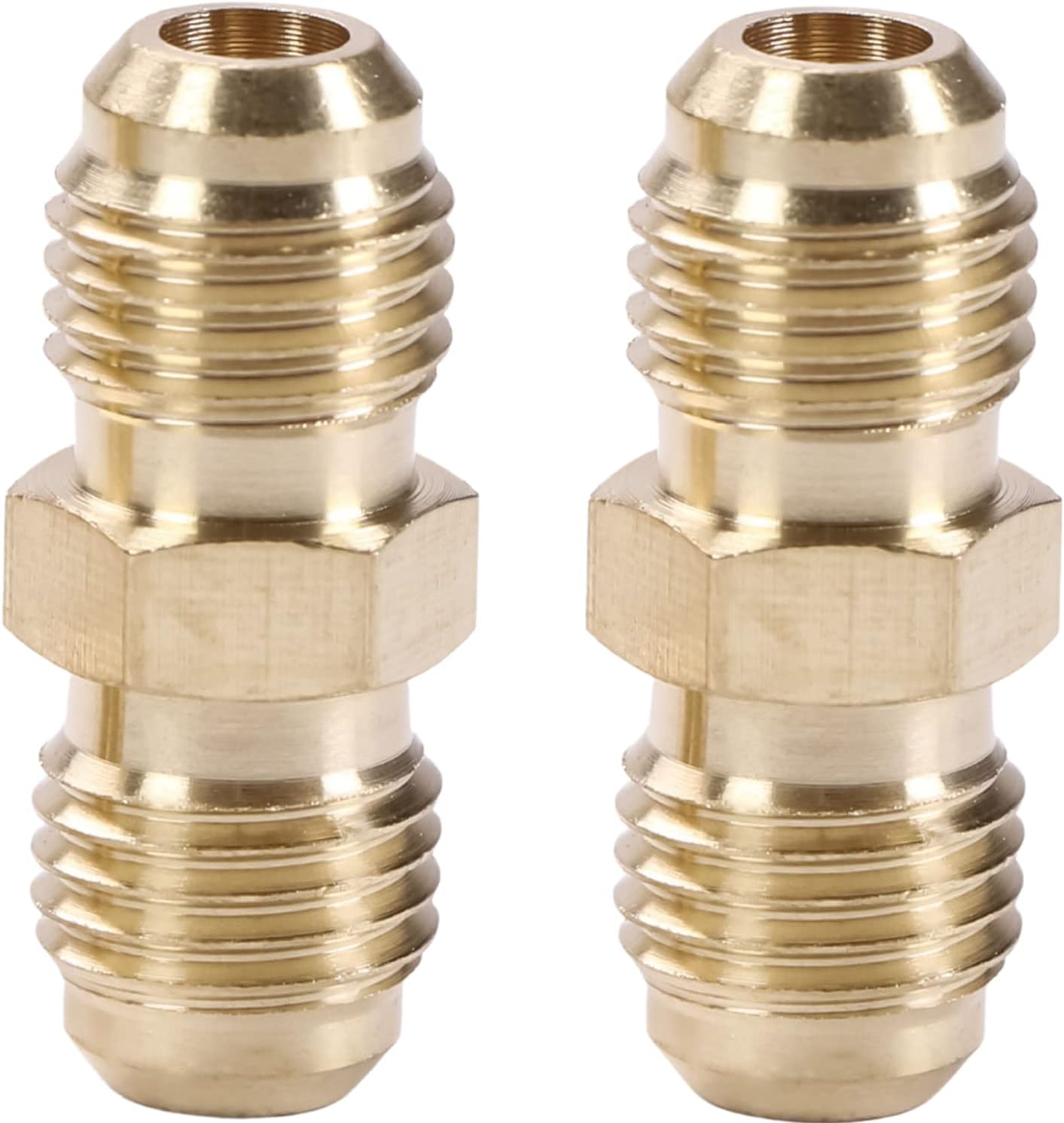 Raccordo per tubo in ottone da 3/8 BSPT maschio a 3/8 NPT Raccordo per tubo in ottone da 3/8 BSPT maschio a 3/8 NPT