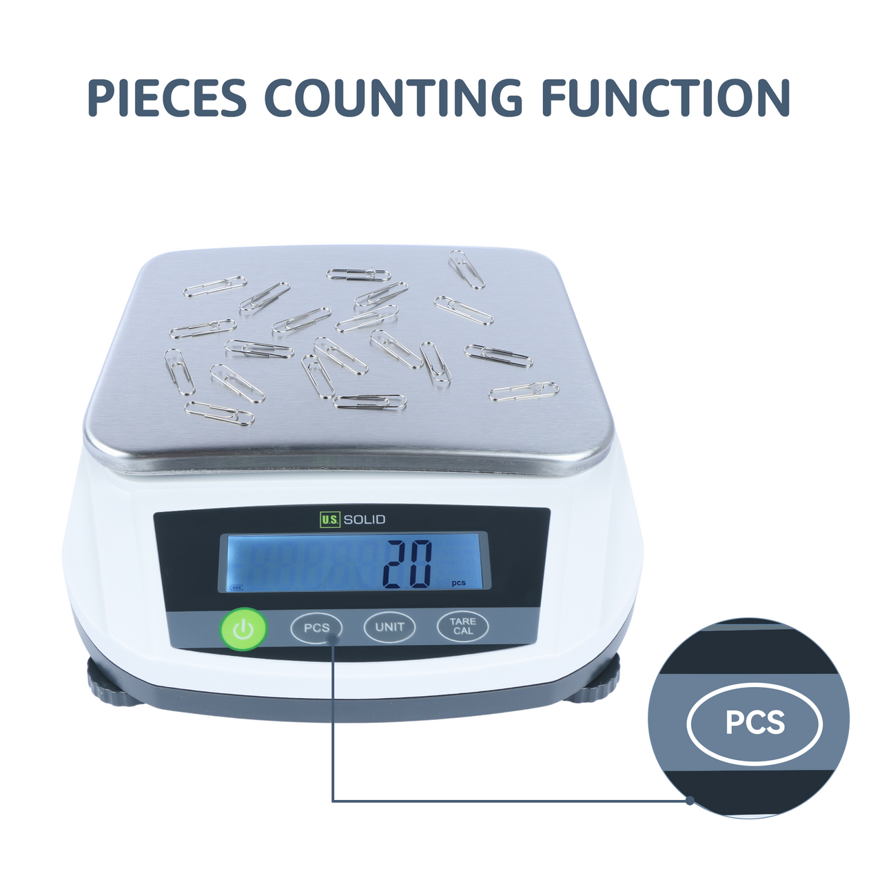 5000g x 0.01 g Precision Balance - 6" x 5" Weighing Pan Digital Scale, AC/DC Power Supply