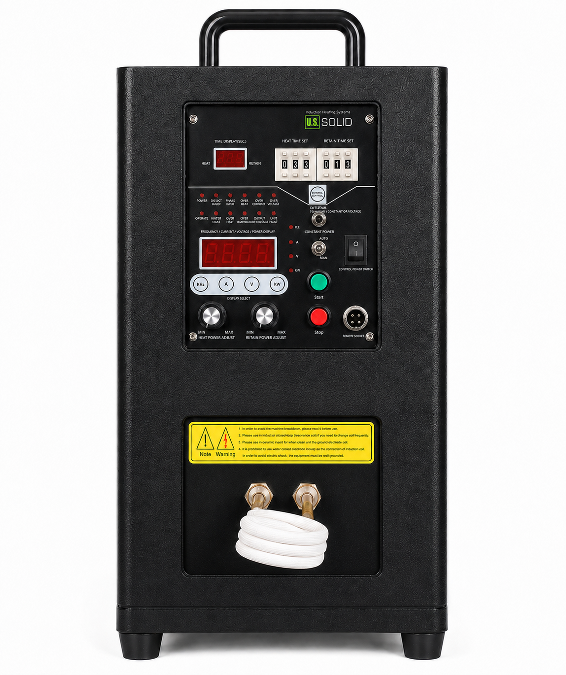 20 kW Ultra-High-Frequency Induction Heater, 380V/480V Models, 100-400 kHz