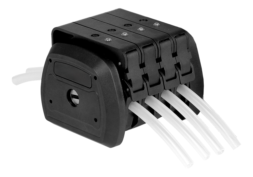 Flow-Rate Type Peristaltic Pump – Four Channel, Card-Type (0.067-330 mL/min per Channel)