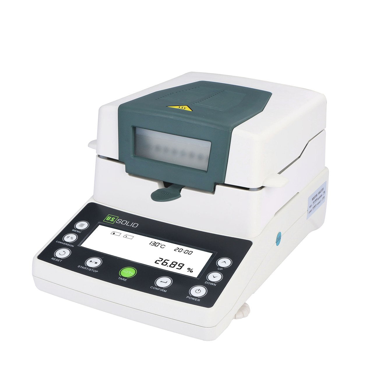 Moisture Analyzer-110g x 5mg, Readability Halogen Moisture