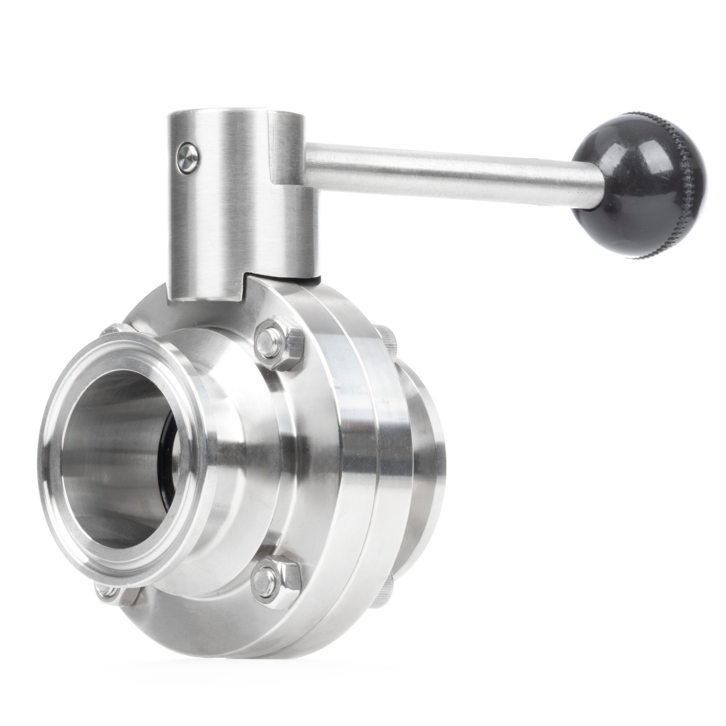 1.5 Inch Tri Clamp Sanitary Butterfly Valve Stainless Steel 304 Tri Clamp Clover, 2PCS (38mm Tube OD)