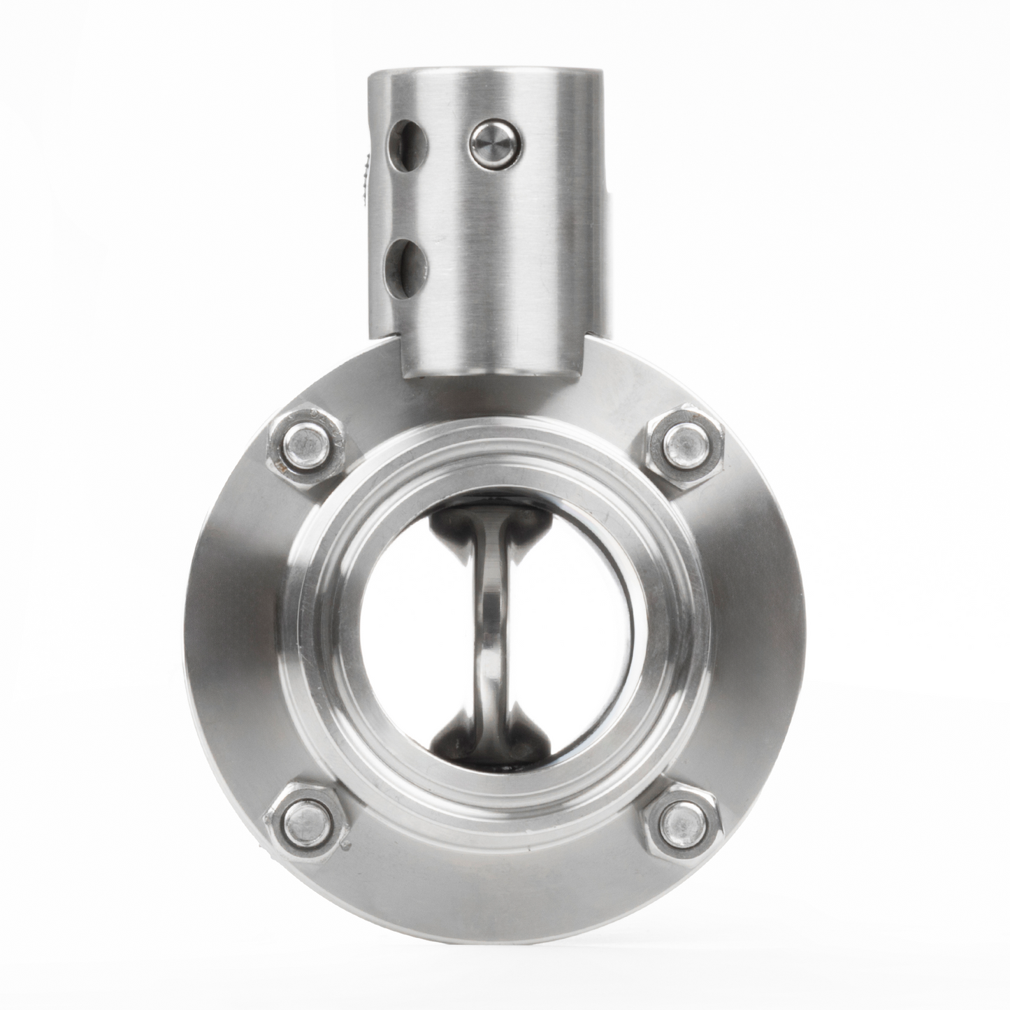 1.5 Inch Tri Clamp Sanitary Butterfly Valve Stainless Steel 304 Tri Clamp Clover, 2PCS (38mm Tube OD)