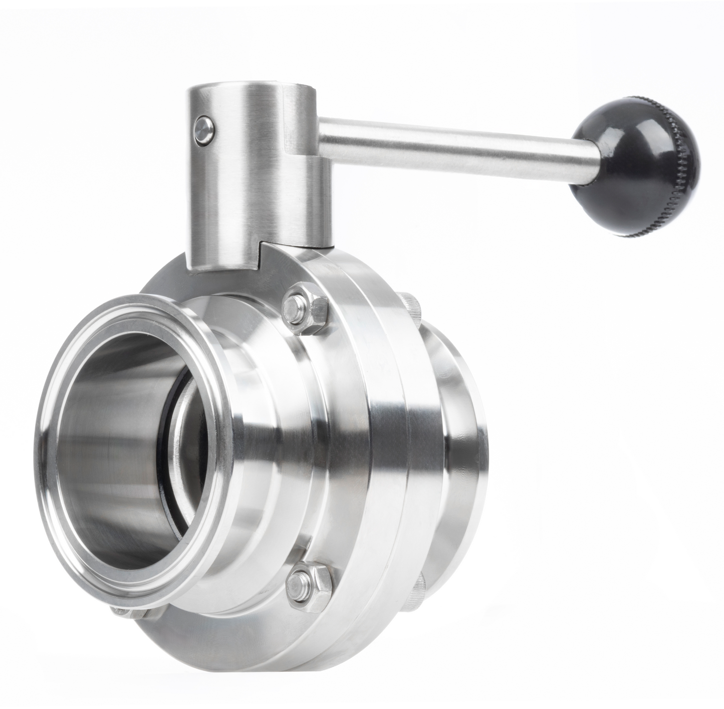 2 Inch Tri Clamp Sanitary Butterfly Valve Stainless Steel 304 Tri Clamp Clover, 2 PCS (55mm Tube OD)