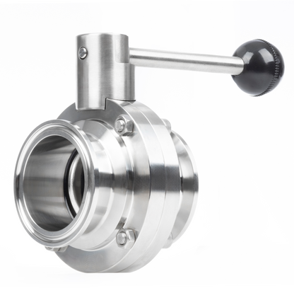 2 Inch Tri Clamp Sanitary Butterfly Valve Stainless Steel 304 Tri Clamp Clover, 2 PCS (55mm Tube OD)