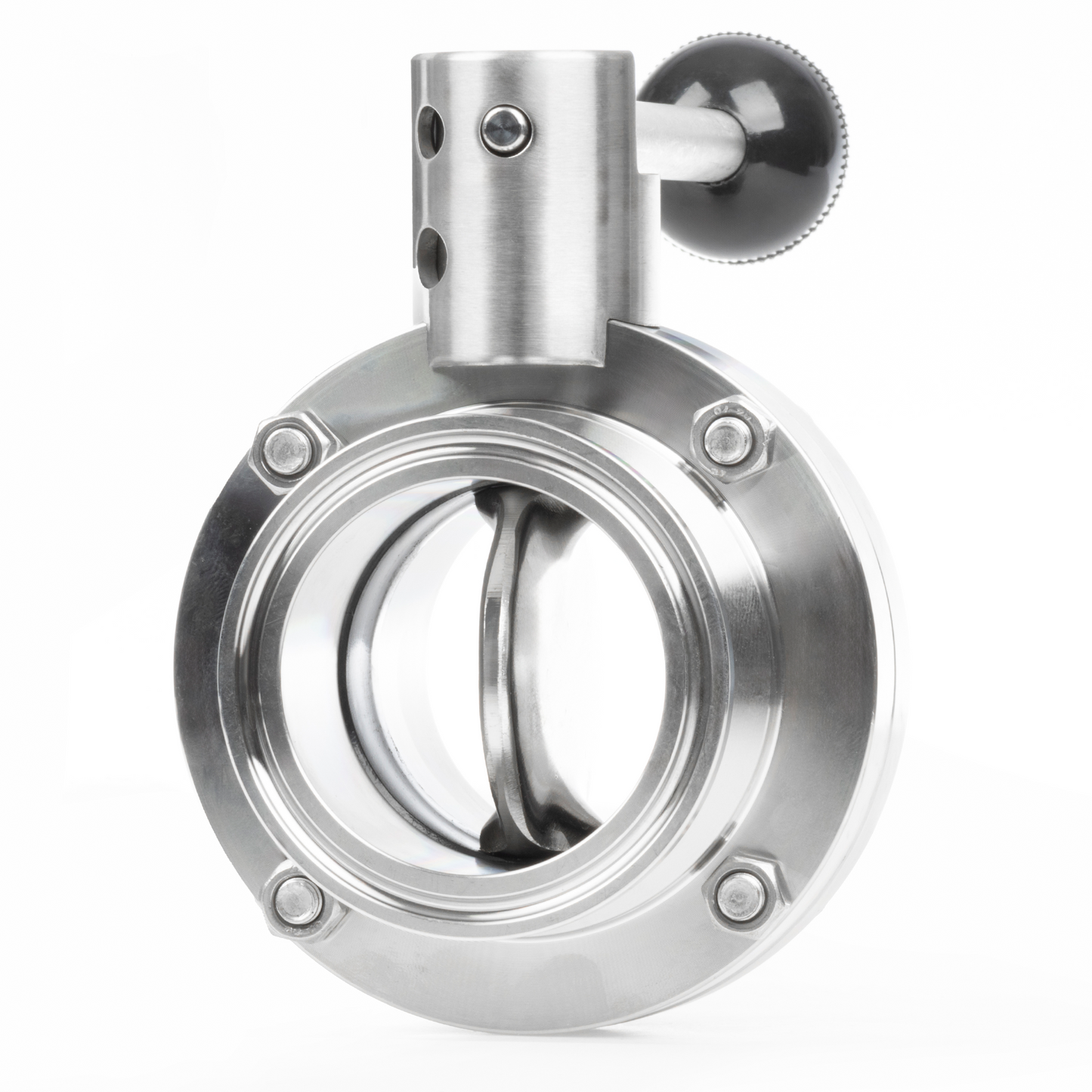 2 Inch Tri Clamp Sanitary Butterfly Valve Stainless Steel 304 Tri Clamp Clover, 2 PCS (55mm Tube OD)