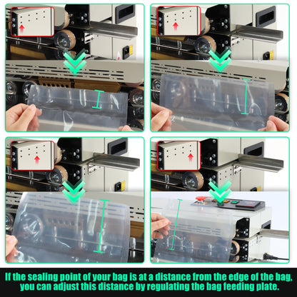 Adjustable Sealing Depth Horizontal Automatic Continuous Sealing Machine