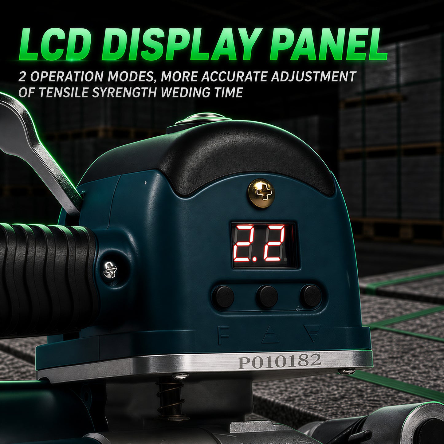 Electric Strapping Machine with LCD Screen for 3/4-1in PP PET Straps