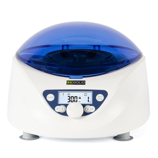 U.S. Solid Centrifuge - 6 x 1.5-5mL/7mL/10mL/15mL, Lab PRP Benchtop Clinical Centrifuge, 300-5000 RPM, 2600xg RCF, White