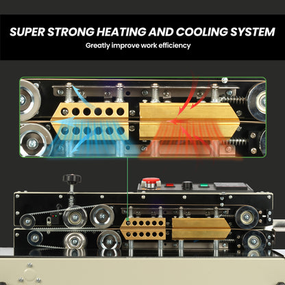 Adjustable Sealing Depth Horizontal Automatic Continuous Sealing Machine