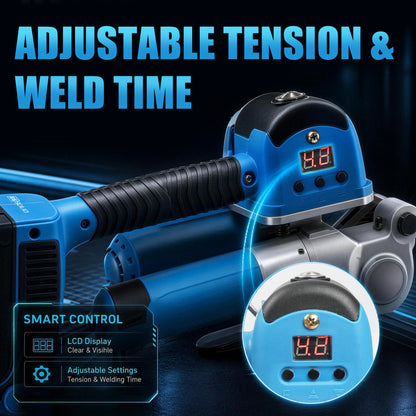 Electric Strapping Machine with LCD Screen for 5/8 - 3/4in PP PET Straps