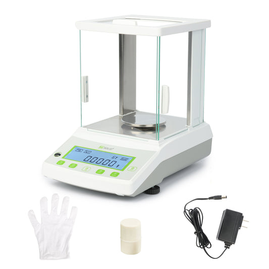 Balanza analítica de 1000 g x 0,001 g – Balanza electrónica de precisión digital de 1 mg para laboratorio con sensor electromagnético