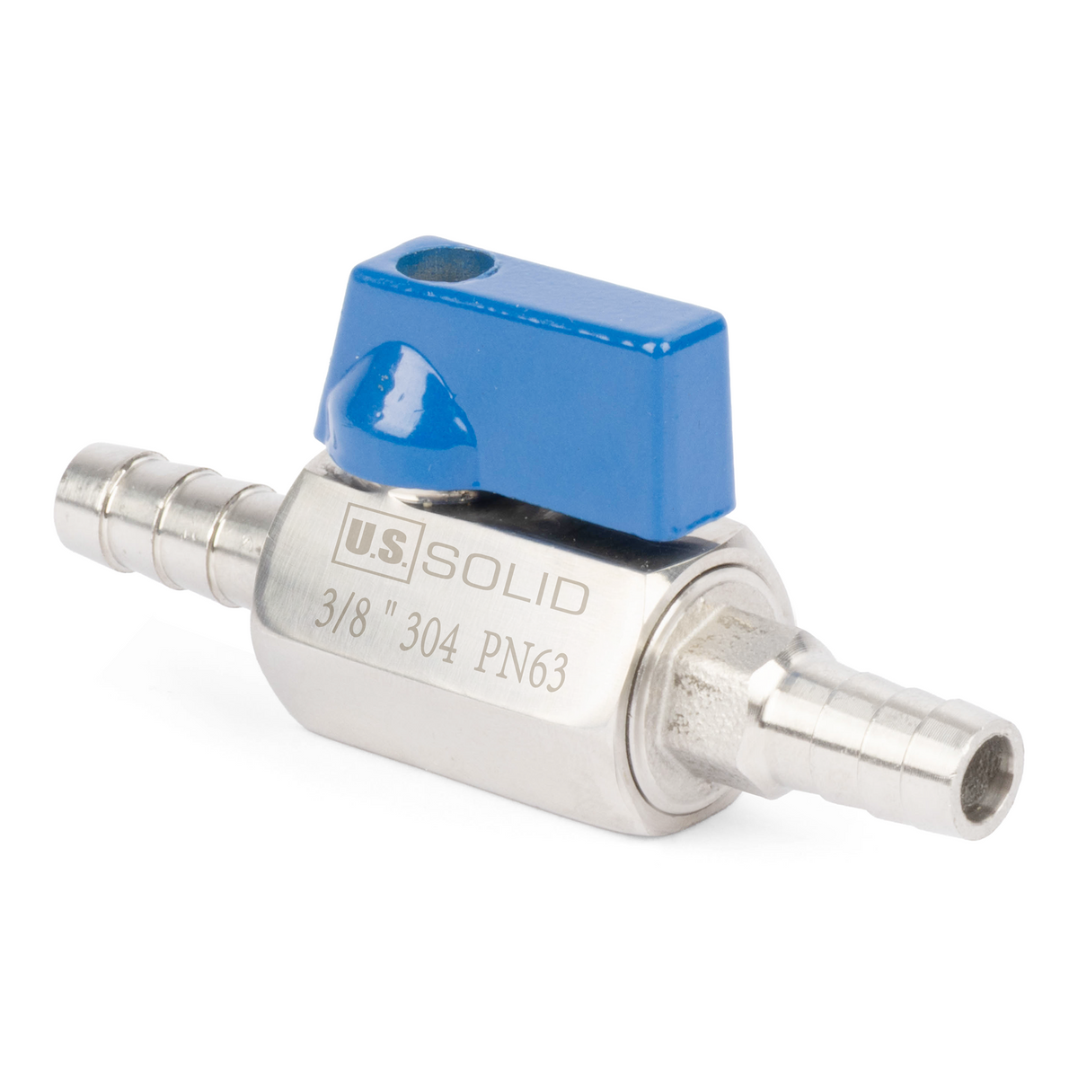1/2" Mini-Kugelhahn, Edelstahl 304, Innengewinde × Außengewinde NPT, 2 Stück