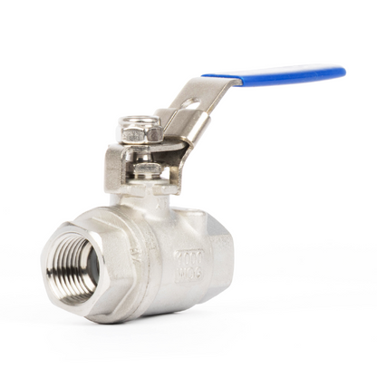 1/2" Lockable Ball Valve – Female x Female Stainless Steel Heavy Duty, 1000WOG, Full Port with Locking Device