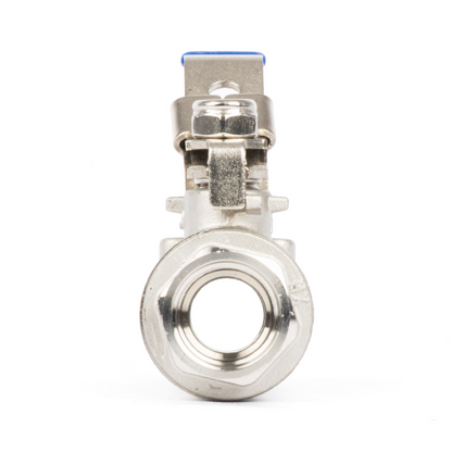 1/2" Lockable Ball Valve – Female x Female Stainless Steel Heavy Duty, 1000WOG, Full Port with Locking Device