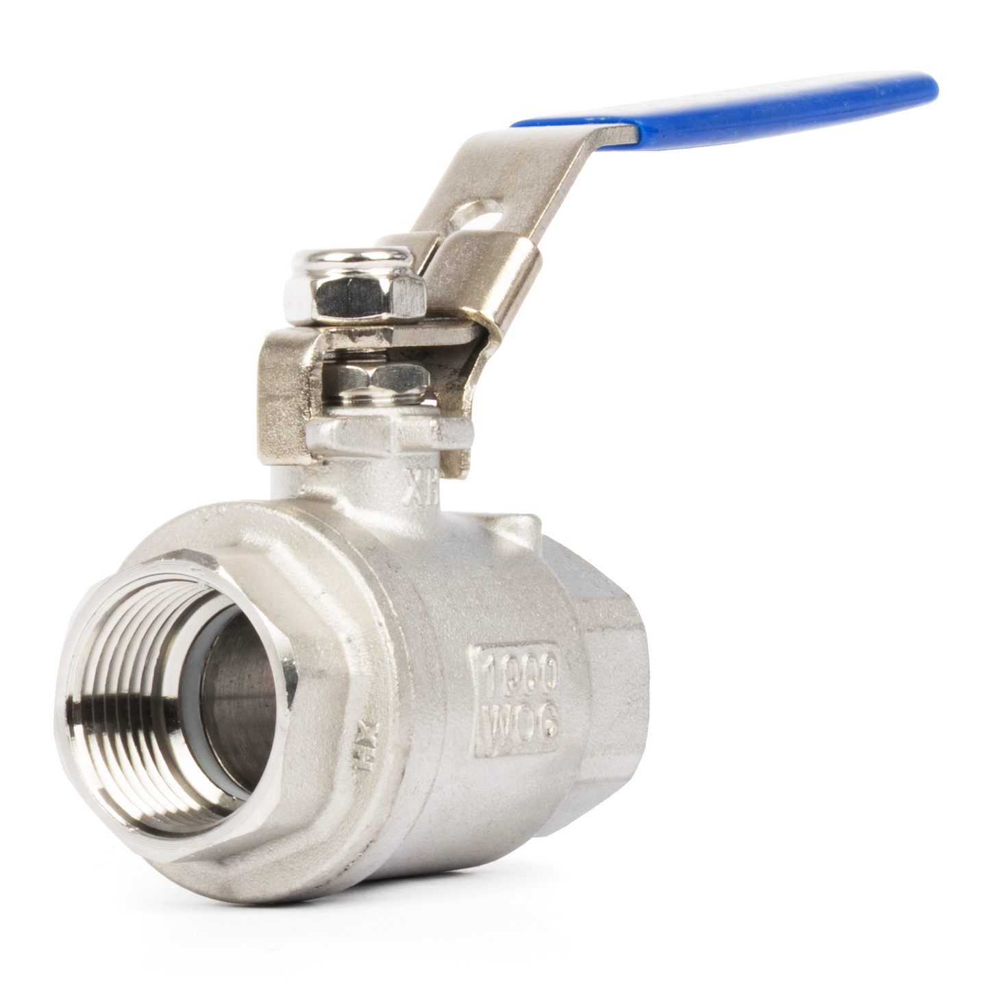 3/4" Lockable Ball Valve – Female x Female Stainless Steel Heavy Duty, 1000WOG, Full Port with Locking Device
