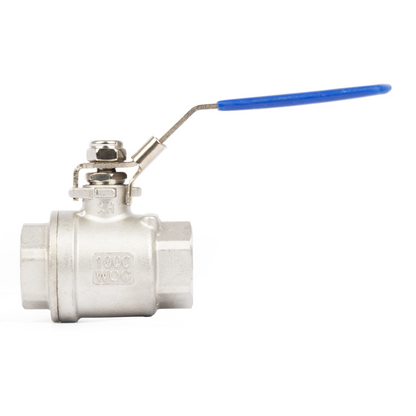 3/4" Lockable Ball Valve – Female x Female Stainless Steel Heavy Duty, 1000WOG, Full Port with Locking Device
