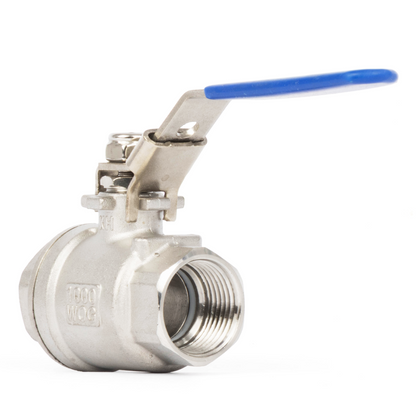 3/4" Lockable Ball Valve – Female x Female Stainless Steel Heavy Duty, 1000WOG, Full Port with Locking Device