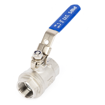 3/4" Lockable Ball Valve – Female x Female Stainless Steel Heavy Duty, 1000WOG, Full Port with Locking Device