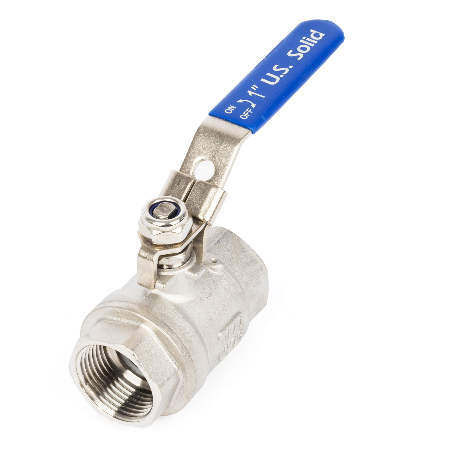 1" Lockable Ball Valve – Female x Female Stainless Steel Heavy Duty, 1000WOG, Full Port with Locking Device