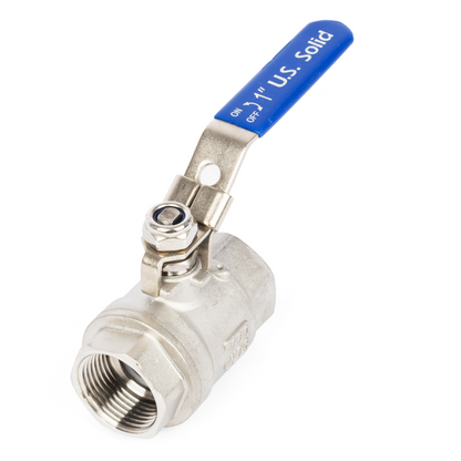 1" Lockable Ball Valve – Female x Female Stainless Steel Heavy Duty, 1000WOG, Full Port with Locking Device