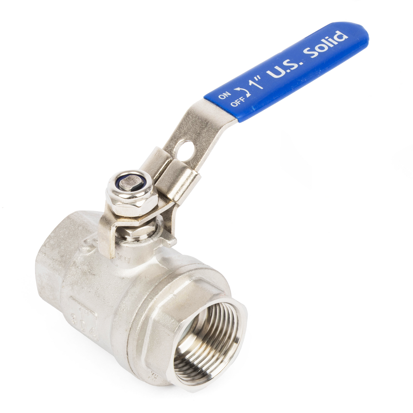 1" Lockable Ball Valve – Female x Female Stainless Steel Heavy Duty, 1000WOG, Full Port with Locking Device