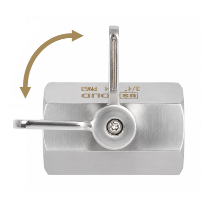 3/4" Mini Ball Valve 304 Stainless Steel Female Thread 2PCS