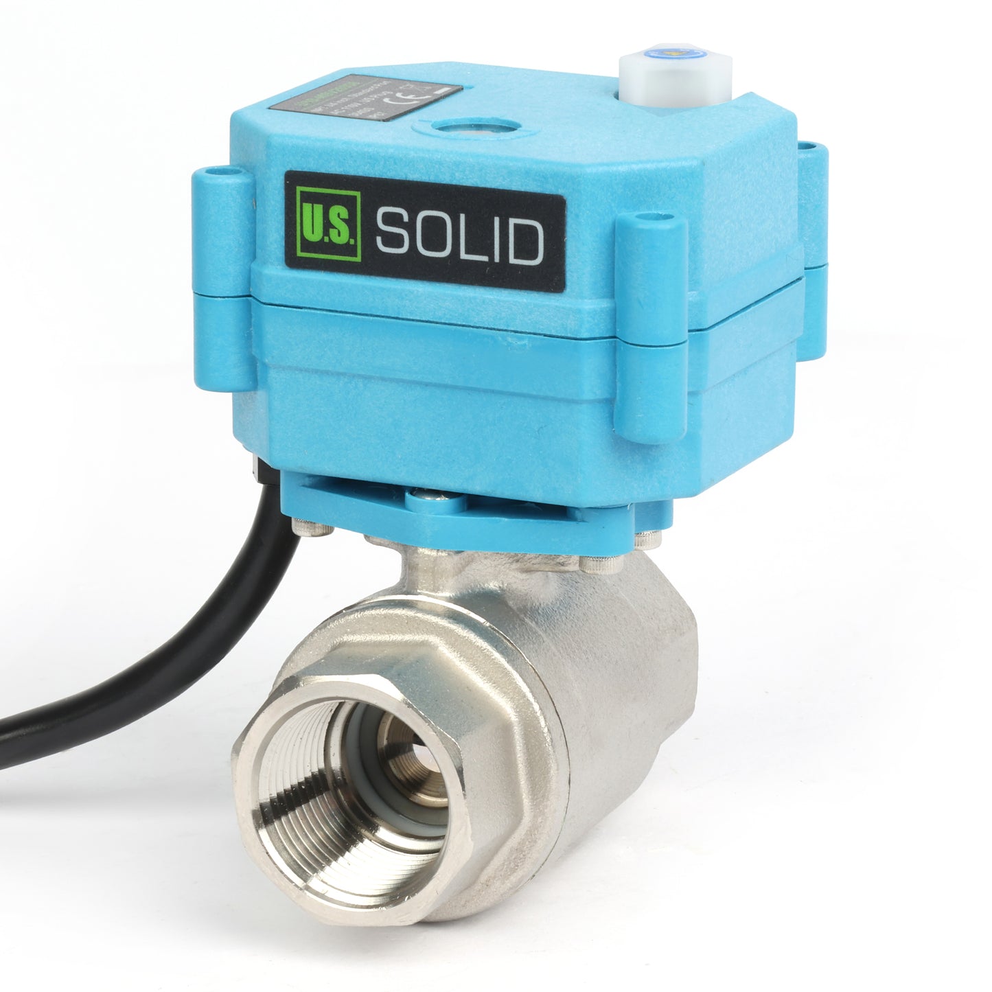 Vanne à boisseau sphérique motorisée en laiton 3/4" - Vanne à boisseau sphérique électrique 110 V CA, retour automatique, normalement fermée