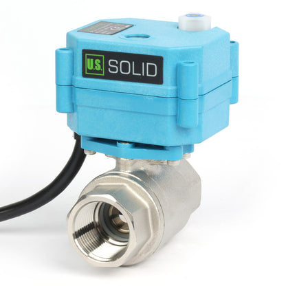 Vanne à boisseau sphérique motorisée en laiton 3/4" - Vanne à boisseau sphérique électrique 110 V CA, retour automatique, normalement fermée