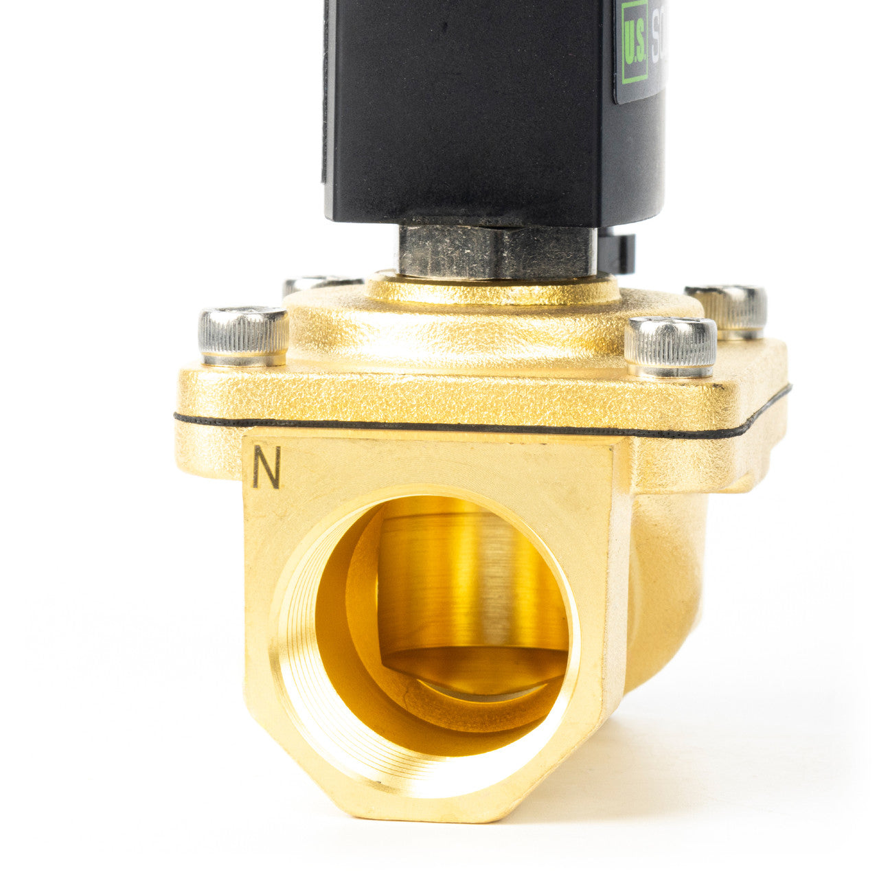 1" Solenoid Valve - Brass110V AC Normally Closed with Viton Seal, Junction Box Type