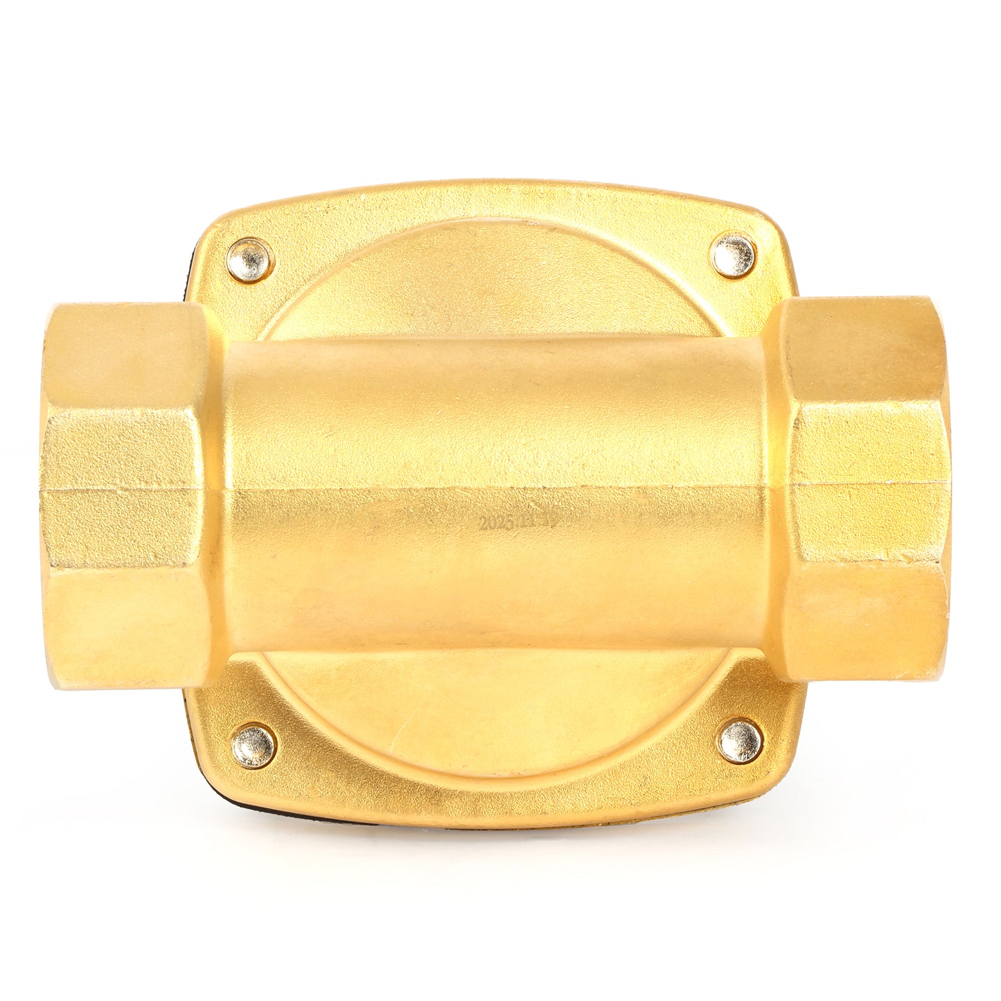 صمام الملف اللولبي الأمريكي الصلب مقاس 2 بوصة - صمام الملف اللولبي 110 فولت تيار متردد، جسم نحاسي، مغلق عادةً، مانع تسرب فيتون 