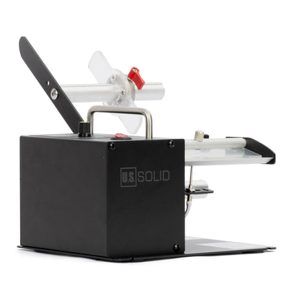 Automatische labeldispenser – 0-9999 teller, hoge snelheid voor transparante en ondoorzichtige stickerrollen van 12,4 cm breed