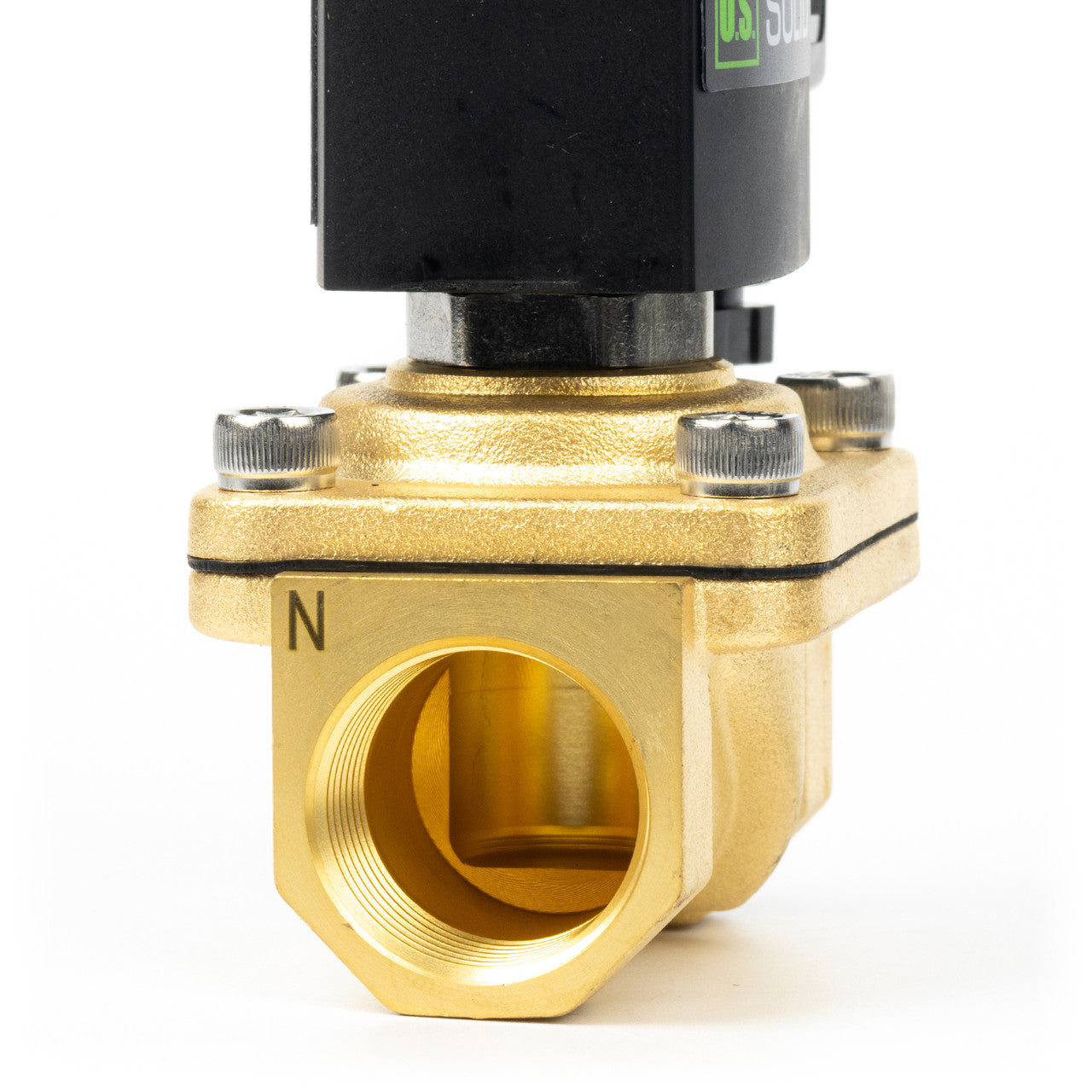 3/4" Solenoid Valve - Brass 110V AC Normally Closed with Viton Seal, Junction Box Type