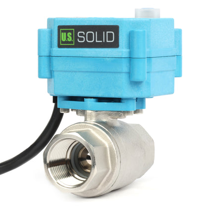 Vanne à boisseau sphérique motorisée en laiton 3/4" - Vanne à boisseau sphérique électrique 110 V CA, retour automatique, normalement fermée