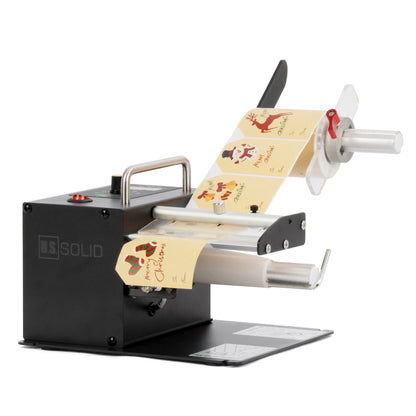 Automatische labeldispenser – 0-9999 teller, hoge snelheid voor transparante en ondoorzichtige stickerrollen van 12,4 cm breed