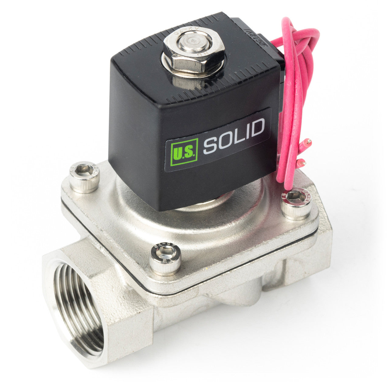 1" Solenoid Valve - Stainless Steel 12V DC Normally Closed with Viton Seal