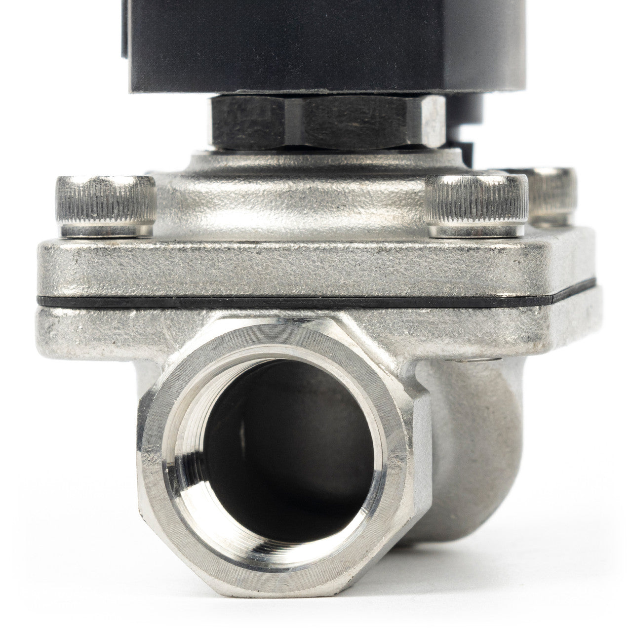 3/4" Solenoid Valve - Stainless Steel 12V DC Normally Closed with Viton Seal, Junction Box Type