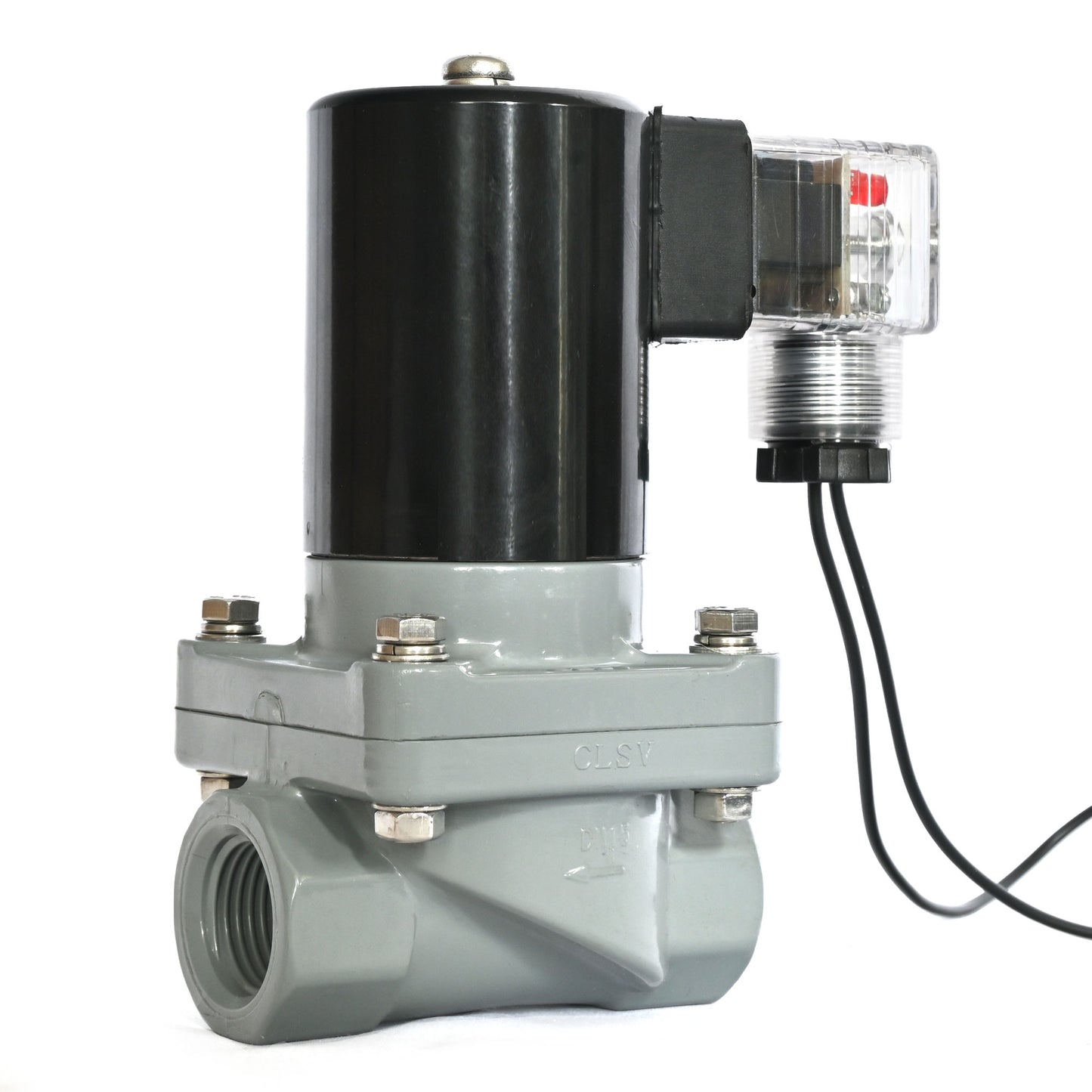 Corrosion-resistant Solenoid Valve - 1/2" CPVC, 12V DC, Normally Closed, VITON Seal