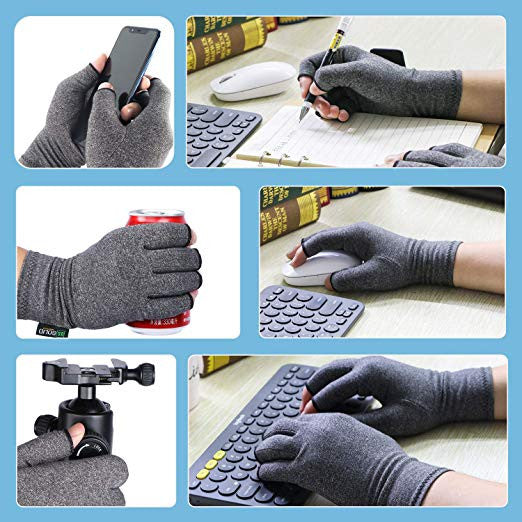 Compression Gloves- Relieve Arthritis Pain, Large(Dia. of palm > 4")