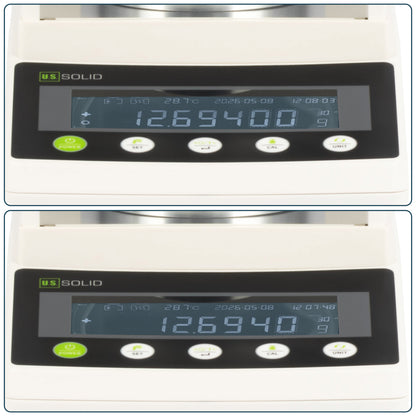 0,01 mg semi-mikro analytisk vekt - 102 g x 0,01 mg / 0,1 mg Vitenskapelig laboratoriepresisjonsvekt med automatisk kalibrering