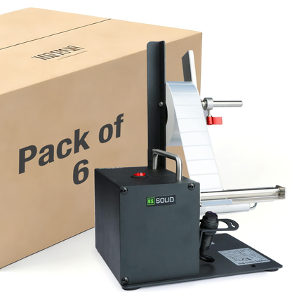 6-Pack Automatic Label Dispenser - Label Applicator Sticker Dispenser for 10-115 MM Width