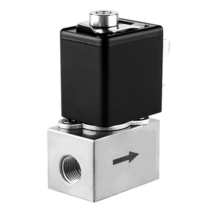 Direct Acting Proportional Solenoid Valve - 1/8" 316 Stainless Steel, High Pressure Differential, 24V DC, Normally Closed, VITON Seal