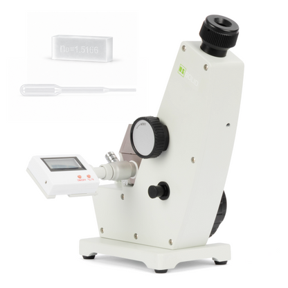 Abbe Refractometer, 1.3000-1.7000 nD, ±0.0002 nD, 0-95% Brix
